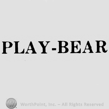 Bold and capital written: Play-Bear