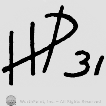 Initials H P followed by 31