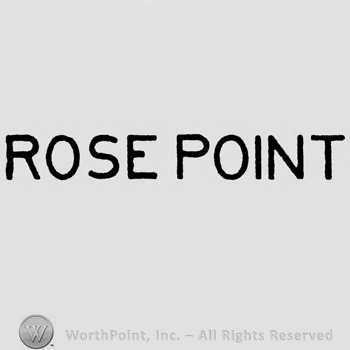 Rosepoint: capital and bold written