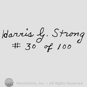 Idarris G. Strong # 30 of 100: hand lettered on 2 rows