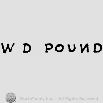 Capital written: W D Pound. Letter N is written in the mirror