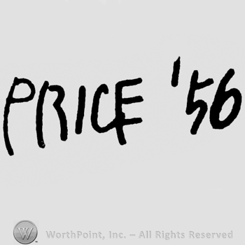 Price '56: hand lettered