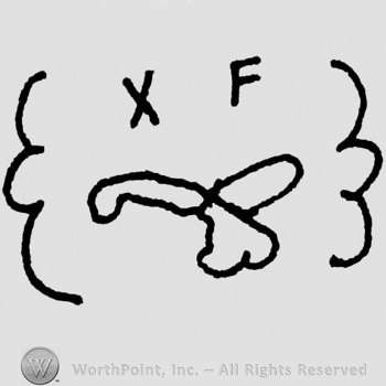 X F written above a bird inside a cloud