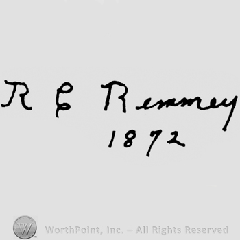 R. C. Remmey 1872 is handwritten on 2 lines
