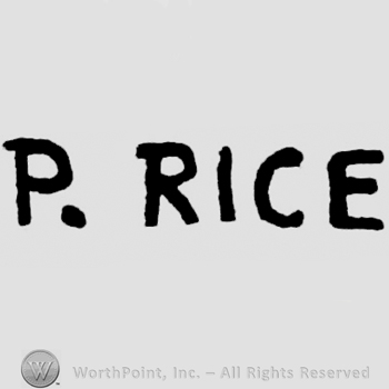 Bold written: P. Rice