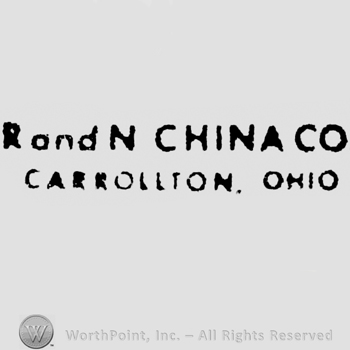 R and N China Co. written above, Carrollton Ohio written below