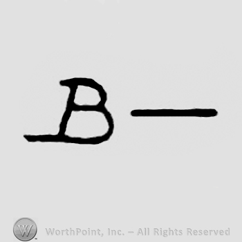 Initial B followed by a line
