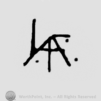 Monogram of initials: L A F