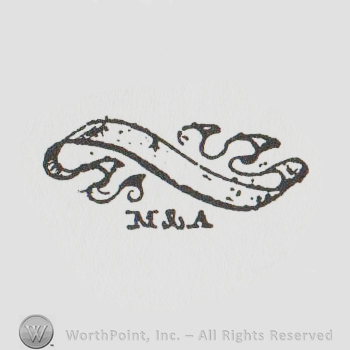 simple banner with uppercase M & A written below