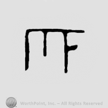 Monogram of initials: M F
