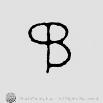 Monogram of initials: P B