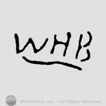 Underlined initials: W H B