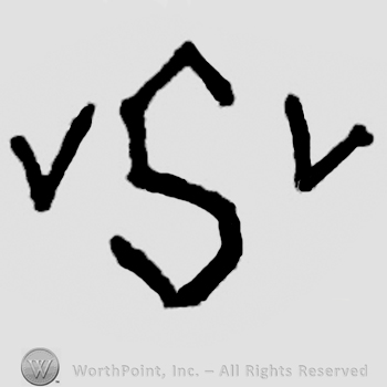 Hand lettered initials: V S V