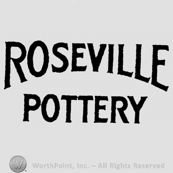 Written on 2 lines: Roseville Pottery
