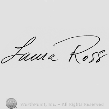 Handwritten: Laura Ross