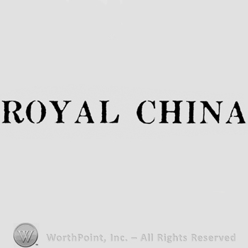 Bold and capital written: Royal China