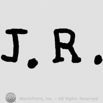 Handwritten initials: J.R.