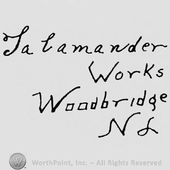 Salamander Works Woodbridge NJ: handwritten on 4 lines