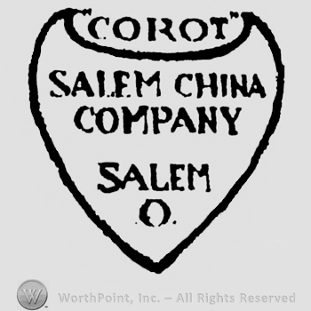 Carot written above, Salem China Company, Salem O written inside a shield form