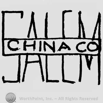 China Co written in a rectangle over the writing: Salem
