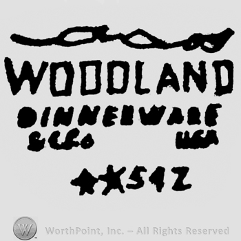 Woodland Dinnerware: bold written