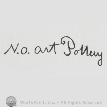 the text NO ART POTTERY handwritten