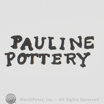 Pauline Pottery written with uppercase letters