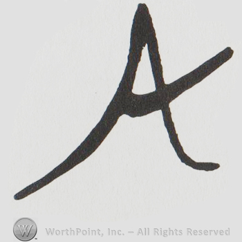 Uppercase handwritten A