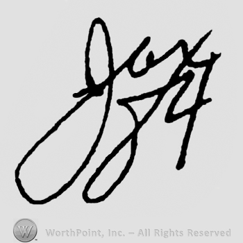 Hand lettered: Jax 84