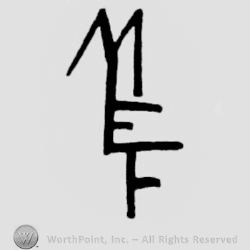 Monogram of initials: M P