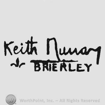 Handwriting "Keith Murray" up, fleur de lis and "Brierley" under