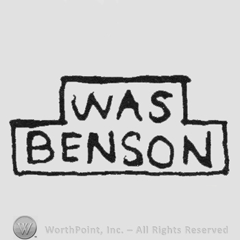 Label writing WAS up Benson under all capital letters