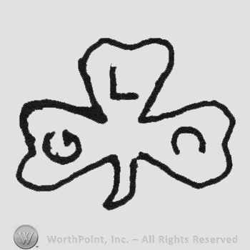 Initials GLC on leafs of a clover