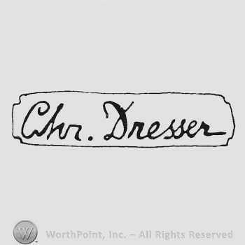 Label with handwriting Chr. Dresser inside