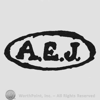 Bold initials AEJ inside an oval