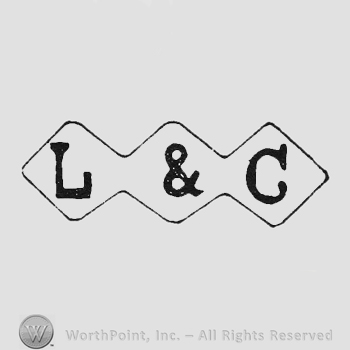 Bold initials L&C all inside three linked diamonds