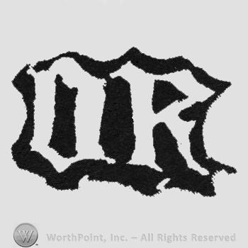 Stylish white initials OR surrounded by black