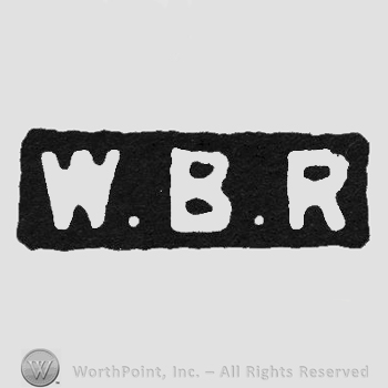 Black label white initials WBR inside