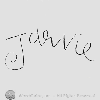 Curved stylish writing Jarvie