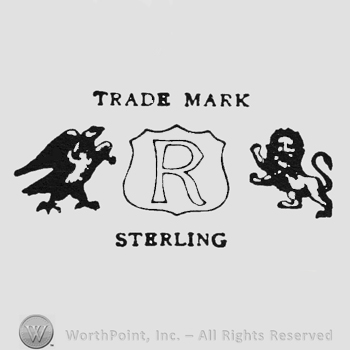 Writing Trade up Mark down hollow R inside shield middle lion and eagle left and right