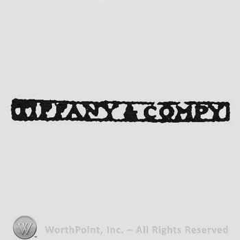 Label writing Tiffany & Compy