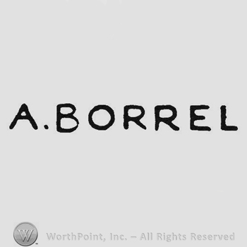 Capital letters signature A. Borell