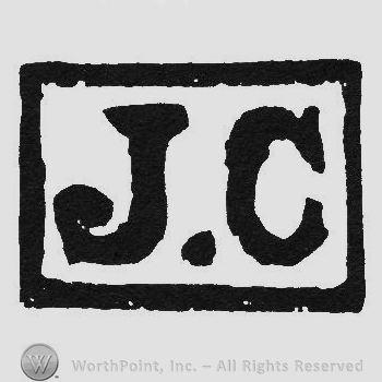 Bold initials JC inside a rectangle