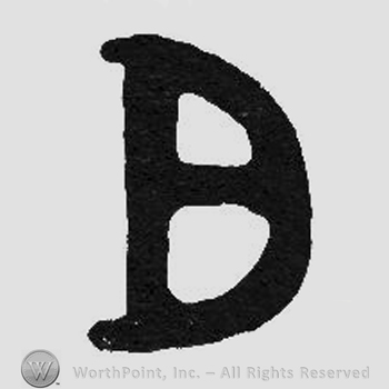 Bold monogram of letters DP