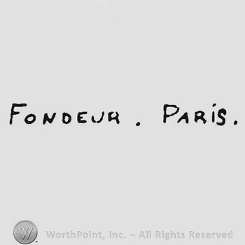 Capital handwriting Fondeur Paris