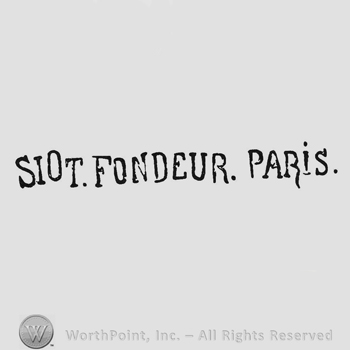 Capital handwriting Siot Fondeur Paris
