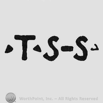 Bold initials TSS dots between