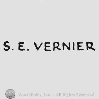 Signature in capital letters S. E. Vernier