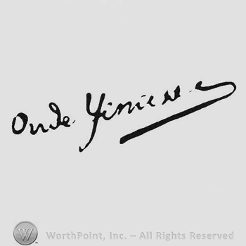 Signature in handwriting Ovide Yencesse underlined