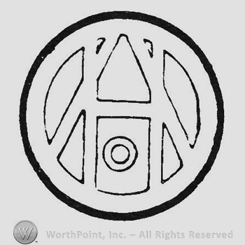 Six shapes inside a bolded circle